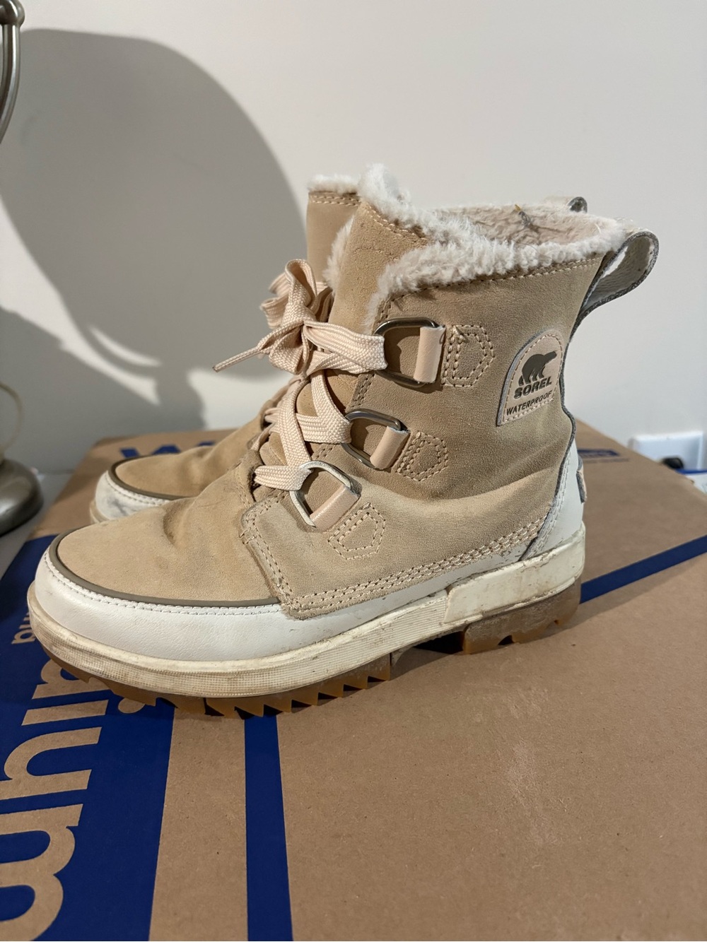 Sorel Tivoli Women's Tan Lace-Up Winter Boot